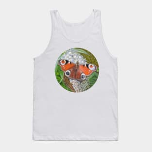 Peacock Butterfly Painting Tank Top